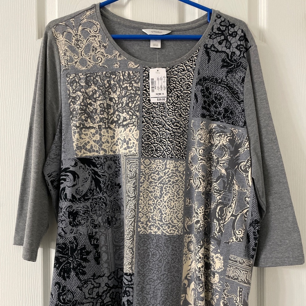 3/4 Length sleeve pull on top from Cu Banks